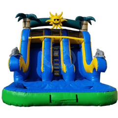18'H Tropical Water Slide by Tago's Jump