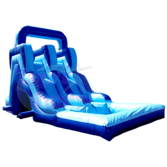 Tago's Jump Slides 15'H Blue Water slide by Tago's Jump 781880291961 WS-102 15'H Blue Water slide by Tago's Jump SKU# WS-102