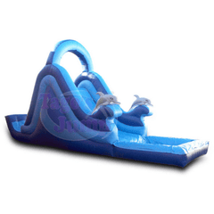 Tago's Jump Slides 15'H Dolphin Water Slide by Tago's Jump 781880292074 WS-118 15'H Dolphin Water Slide by Tago's Jump SKU# WS-118