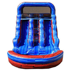 15'H Double Lane Water Slide by Tago's Jump
