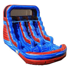 Tago's Jump Slides 15'H Double Lane Water Slide by Tago's Jump 781880251118 WS-018D 15'H Double Lane Water Slide by Tago's Jump SKU#WS-018D