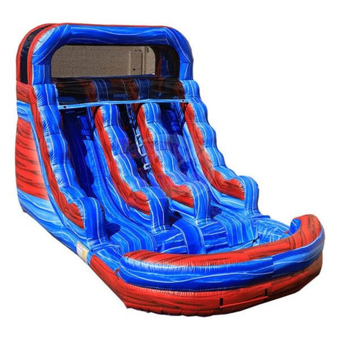Tago's Jump Slides 15'H Double Lane Water Slide by Tago's Jump 781880251118 WS-018D 15'H Double Lane Water Slide by Tago's Jump SKU#WS-018D