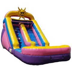 Tago's Jump Slides 15'H Sunny Water Slide Pink by Tago's Jump 781880277248 WS-039 15'H Sunny Water Slide Pink  by Tago's Jump SKU# WS-039