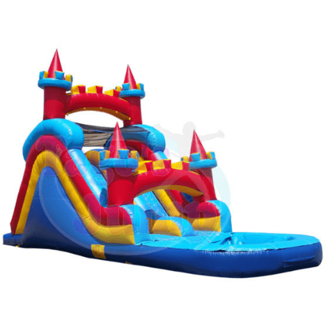 Tago's Jump Slides 16'H Red Castle Water Slide by Tago's Jump 781880291947 WS-104 16'H Red Castle Water Slide by Tago's Jump SKU# WS-104
