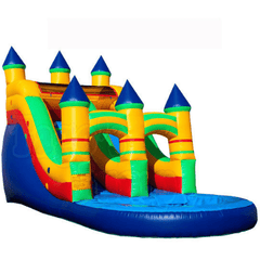 Tago's Jump Slides 17 ft Castle Single Line Water Slide by Tago's Jump 781880292364 WS-192 17 ft Castle Single Line Water Slide by Tago's Jump SKU# WS-192