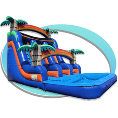 Tago's Jump Slides 17 ft. Double Line Water Slide by Tago's Jump 781880292517 WS-175 17 ft. Double Line Water Slide by Tago's Jump SKU# WS-175