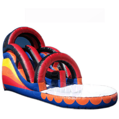 Tago's Jump Slides 17 ft. Single Line Water Slide by Tago's Jump 781880292494 WS-177 17 ft. Single Line Water Slide by Tago's Jump SKU# WS-177