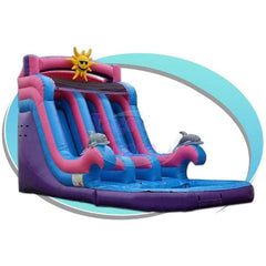 Tago's Jump Slides 17'H Sunny Water Slide Pink&Purple by Tago's Jump 15'H Sunny Water Slide Pink  by Tago's Jump SKU# WS-039