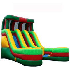 Tago's Jump Slides 18 ft Double Line Water Slide by Tago's Jump 16 ft Multi-color with dolphins Water Slide by Tago's Jump SKU# WS-167