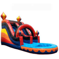 Tago's Jump Slides 18 ft. Single Line Water Slide by Tago's Jump 781880292470 WS-179 18 ft. Single Line Water Slide by Tago's Jump SKU# WS-179