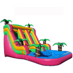 Tago's Jump Slides 18 ft. Tropical Water Slide by Tago's Jump 781880292531 WS-173 18 ft. Tropical Water Slide by Tago's Jump SKU# WS-173