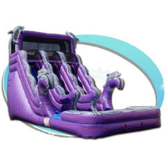 Tago's Jump Slides 18'H Dolphin Splash Water Slide by Tago's Jump 781880251323 WS-200D 18'H Dolphin Splash Water Slide by Tago's Jump SKU#WS-200D