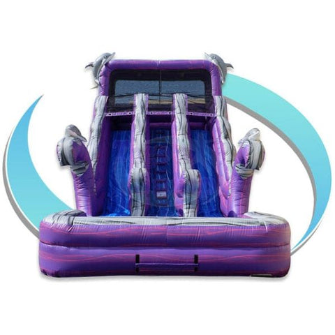Tago's Jump Slides 18'H Dolphin Splash Water Slide by Tago's Jump 781880251323 WS-200D 18'H Dolphin Splash Water Slide by Tago's Jump SKU#WS-200D