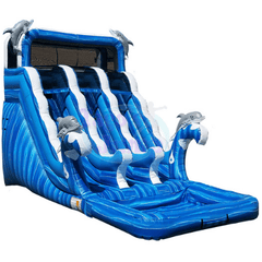 Tago's Jump Slides 18'H Dolphins by Tago's Jump 781880277330 WS-032 18'H Dolphins by Tago's Jump SKU# WS-032