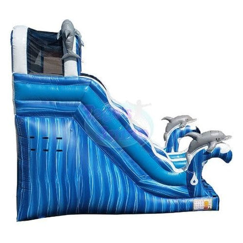 Tago's Jump Slides 18'H Dolphins by Tago's Jump 781880277330 WS-032D 18'H Dolphins by Tago's Jump SKU# WS-032D
