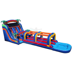 Tago's Jump Slides 18'H Double Line Water Slide by Tago's Jump 781880292616 WS-145 18'H Double Line Water Slide by Tago's Jump SKU# WS-145