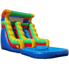 Tago's Jump Slides 18'H Single Line Water Slide by Tago's Jump 781880291923 WS-097 18'H Single Line Water Slide by Tago's Jump SKU# WS-097