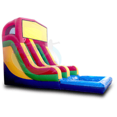 Tago's Jump Slides 18'H Single Line Water Slide by Tago's Jump WS-135 18'H Single Line Water Slide by Tago's Jump SKU# WS-134