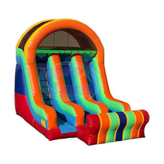 Tago's Jump Slides 18'H Slide Double Line by Tago's Jump 781880275749 S-901 18'H Slide Double Line by Tago's Jump SKU# S-901