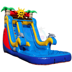18'H Tropical Water Slide by Tago's Jump