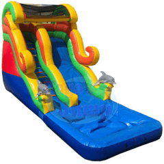 Tago's Jump Slides 18'H Water Slide by Tago's Jump 12'H Single Line Water Slide by Tago's Jump SKU# WS-092