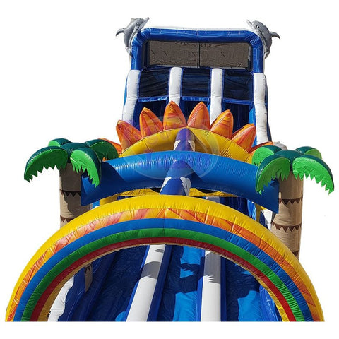 Tago's Jump Slides 18'H Water Slide & Slip Dolphins by Tago's Jump IN-801 18'H Water Slide & Slip Dolphins by Tago's Jump SKU# IN-801