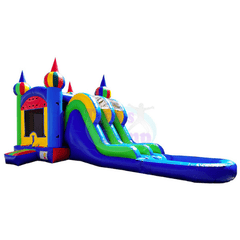 15'H Green and Blue Double Slide by Tago's Jump