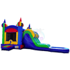 Image of Tago's Jump Water Parks & Slides 15'H Green and Blue Double Slide by Tago's Jump 781880290865 CWS-200 15'H Green and Blue Double Slide by Tago's Jump SKU# CWS-200