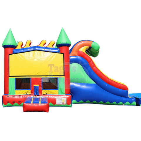 Tago's Jump Water Parks & Slides 15'H Green and Red Single Slide by Tago's Jump CWS-065 14'H Green and Red Single Slide by Tago's Jump SKU# CWS-065