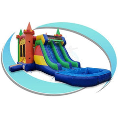 Tago's Jump Water Parks & Slides 15'H Multi-color Combo by Tago's Jump 781880225447 CWS-223D 15'H Multi-color Combo by Tago's Jump SKU#CWS-223D