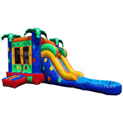 Tago's Jump Water Parks & Slides 15'H Party Theme Single Slide by Tago's Jump 781880291091 CWS-090 15'H Party Theme Single Slide by Tago's Jump SKU# CWS-090