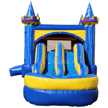 Tago's Jump Water Parks & Slides 15'H Princess Castle Double Slide by Tago's Jump 781880291121 CWS-082 15'H Princess Castle Double Slide by Tago's Jump SKU# CWS-082