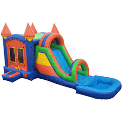 Tago's Jump Water Parks & Slides 15'H Red and Blue Single Slide by Tago's Jump 781880291107 CWS-089 15'H Red and Blue Single Slide by Tago's Jump SKU# CWS-089