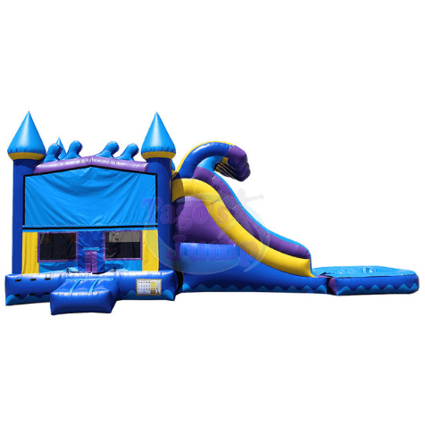 Tago's Jump Water Parks & Slides 15'H Violet and Yellow Castle Single Slide by Tago's Jump 781880291145 CWS-066 15'H Violet and Yellow Castle Single Slide by Tago's Jump SKU# CWS-066
