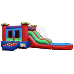 Tago's Jump Water Parks & Slides 9'H Red/Green Home by Tago's Jump 781880291190 CWS-057 9'H Red/Green Home by Tago's Jump SKU# CWS-057