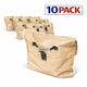 Tan Commercial Vinyl Sandbag for Inflatables, 10 Pack