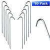 Image of 5/16" x 10" Steel Hook Tarp Stakes - 10 Pack