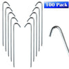 Image of 5/16" x 10" Steel Hook Stake for Tarps and Ground Covers, 100 Pack