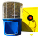 Blue Portable Dunking Booth with New Wingless Design