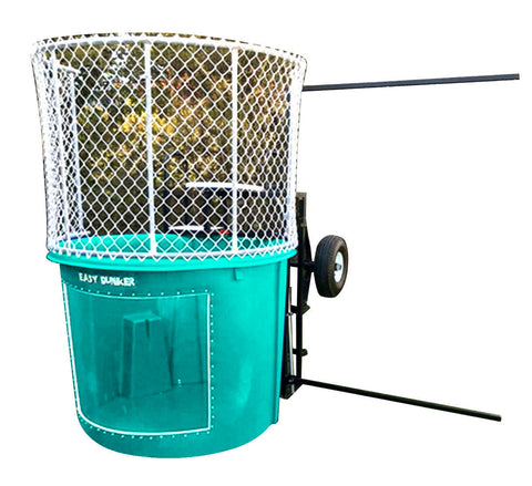 Turquoise Portable Dunking Booth with New Wingless Design