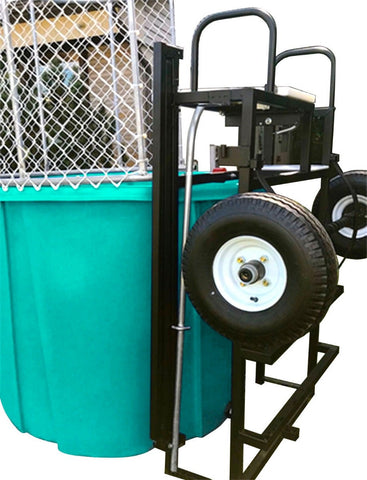 Turquoise Portable Dunking Booth with New Wingless Design