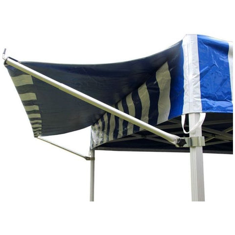 Tent and Table Inflatable Bouncers 10' x 10' 50mm Blue/White Striped Speedy Pop-up Carnival Tent by Tent and Table 754972372244 ST-1150BW-KIT 10' x 10' 50mm Blue/White Striped Speedy Pop-up Carnival Tent