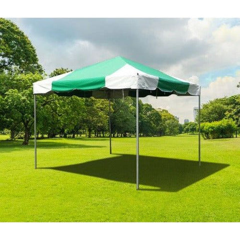 Tent and Table Tents 10' x 10' Green PVC Weekender West Coast Frame Party Tent by Tent and Table 754972305778 BT-FE11GW 10' x 10' Green PVC Weekender West Coast Frame Party Tent BT-FE11GW