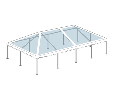 20' x 40' Premium West Coast Frame Party Tent - Clear