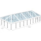 40' x 100' Premium Single Tube West Coast Frame Party Tent, Sectional Clear