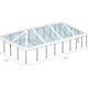40' x 80' Premium Single Tube West Coast Frame Party Tent, Sectional, Clear