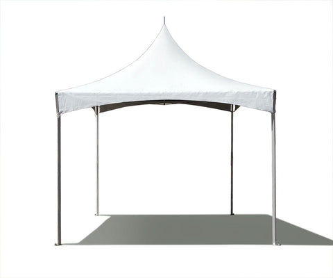 10' x 10' White High Peak Frame Party Tent by Party Tents