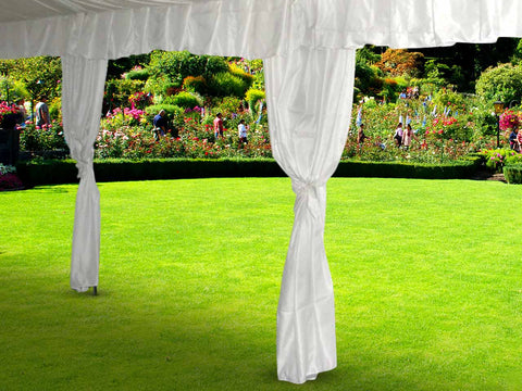 7.5' Polyester Tent Leg Cover Drapes, 2-Pack