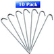 5/8" x 24" Steel J-Hook Stakes, 10 Pack