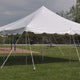 20 x 20 White Weekender Canopy Pole Tent, Summer Party Package